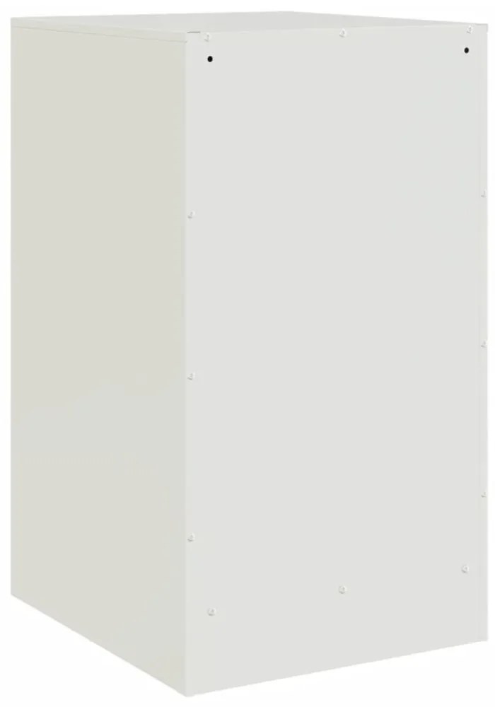 fehér acél éjjeliszekrény 34,5x39x62 cm