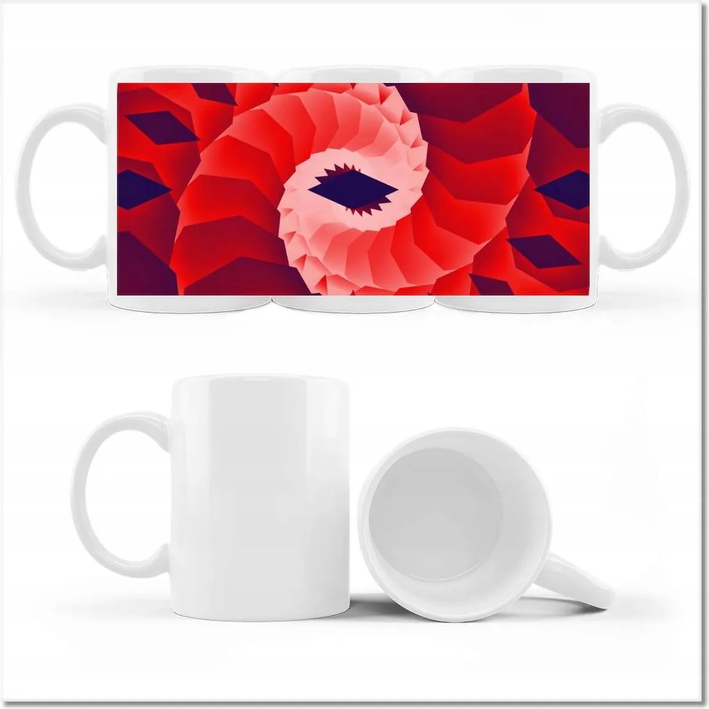 Fényképes bögre Piros csavaros