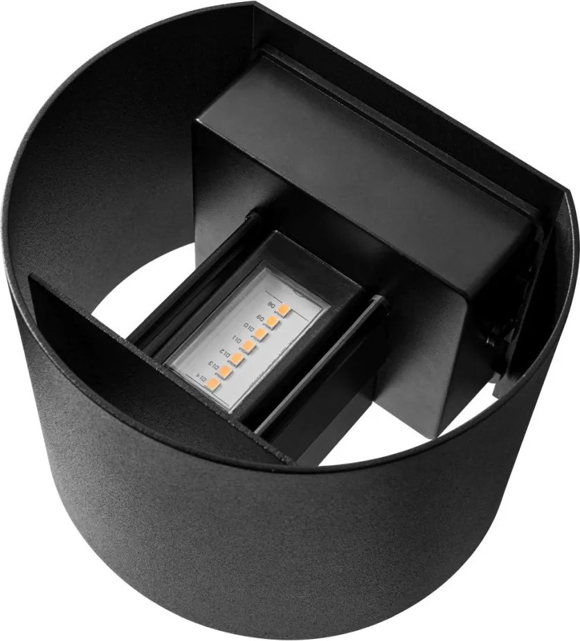 NORDLUX 2418351003 MILDA Modern Kültéri Fali Lámpa Fekete LED IP44