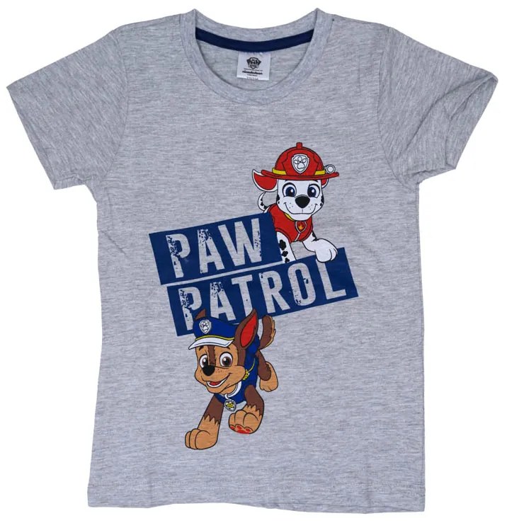Gyermek póló 2 db PAW PATROL kék/szürke - különböző méretekben Méret: 122 - 128