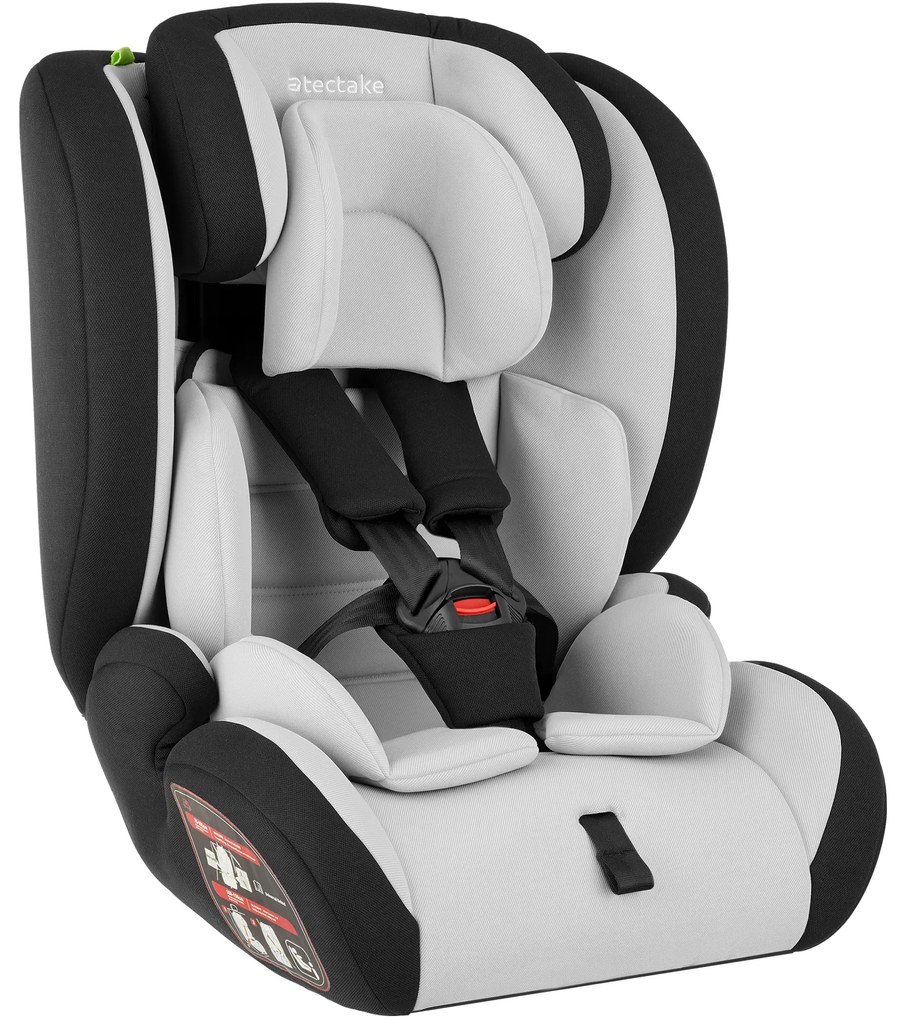 TecTake GmbH 405362 autósülés sophie oldalütközés-védelemmel - világosszürke/fekete