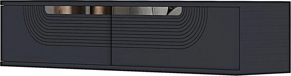 Meyra komód, antracit-ezüst, 120 cm – TR555CHM1601