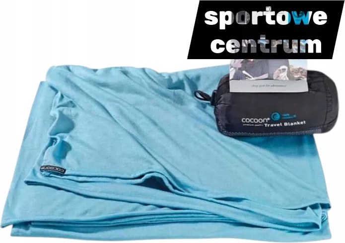 Utazó Takaró Cocoon Coolmax Travel 180 X 140 CM Világos Kék