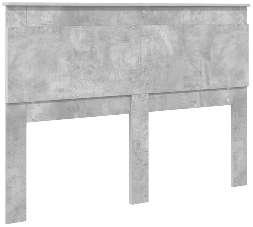 Fejtámla fejtámlával Beton Szürke 160 cm Faanyag