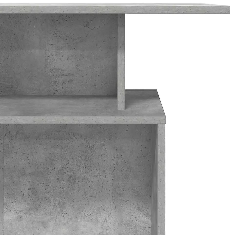 recepciós pult betonszürke 100x40x104 cm szerelt fa