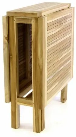 DIVERO Kerti összecsukható asztal 130 x 65 cm