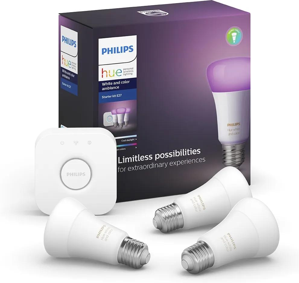 Philips Induló készlet Philips Hue WHITE AND COLOR AMBIANCE 3xE27/9,5W/230V 2000-6500K P3204