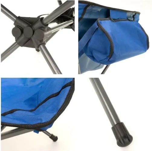 DIVERO® Kempingszék összecsukható 65 x 56 x 60 cm kék