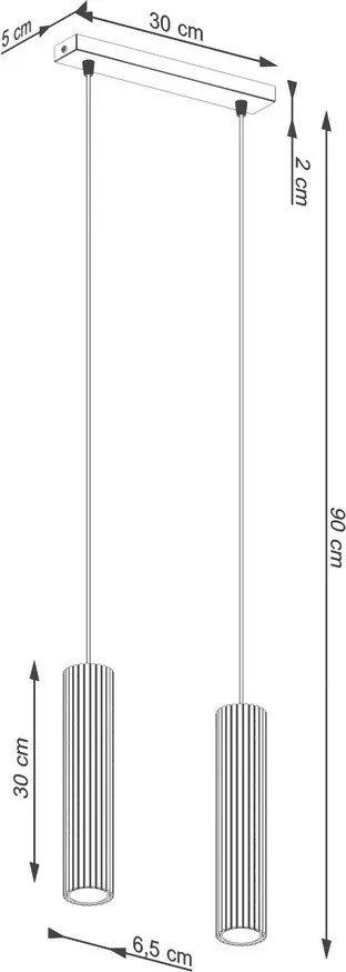 Szürkésbarna fém függőlámpa Gleam – Sollux