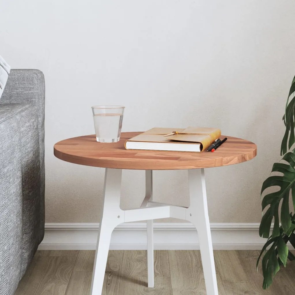 tömör bükkfa kerek asztallap Ø40x1,5 cm