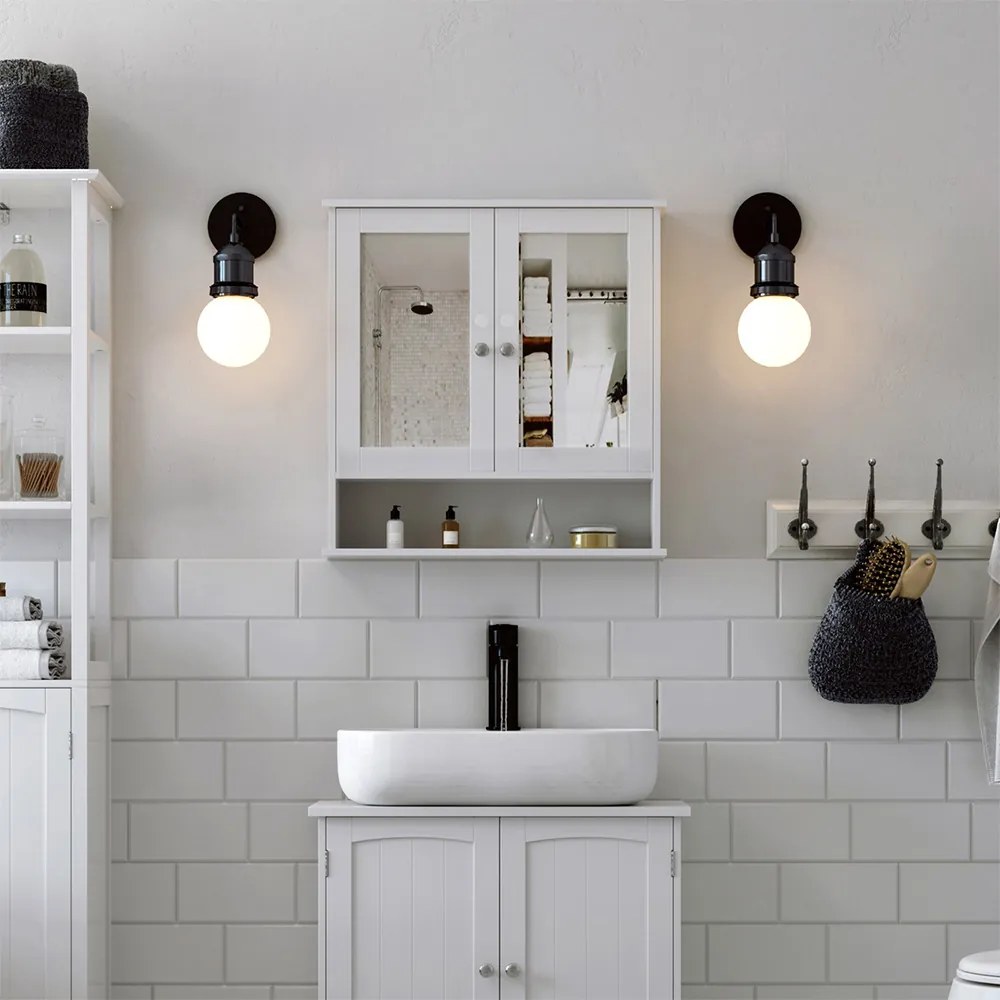 Fürdőszoba szekrény, falra szerelhető