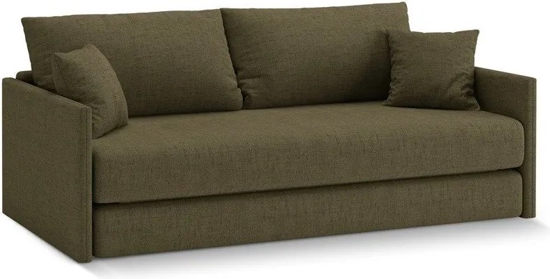 Zöld zsenília kinyitható kanapé 209 cm Shannon – Cosmopolitan Design