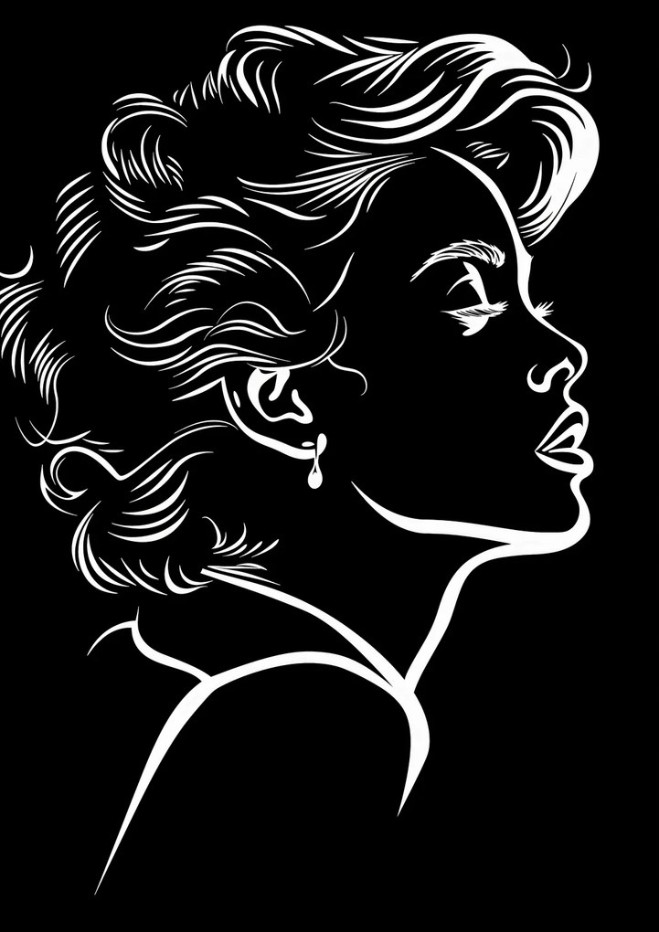 Poszter 21x29,7cm Monokróm Flesh