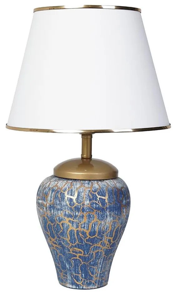 Asztali lámpa 1xE27/40W/230V kék/arany