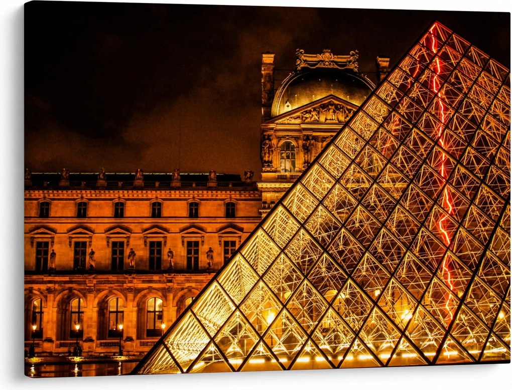 A párizsi Louvre képe (70x50 cm)