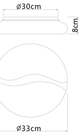 Globo 41790-18 - LETICIA LED mennyezeti lámpa 24W, 33 cm átm.