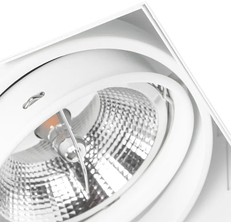 Beépített reflektor fehér GU10 AR111 keret nélküli állítható - Oneon