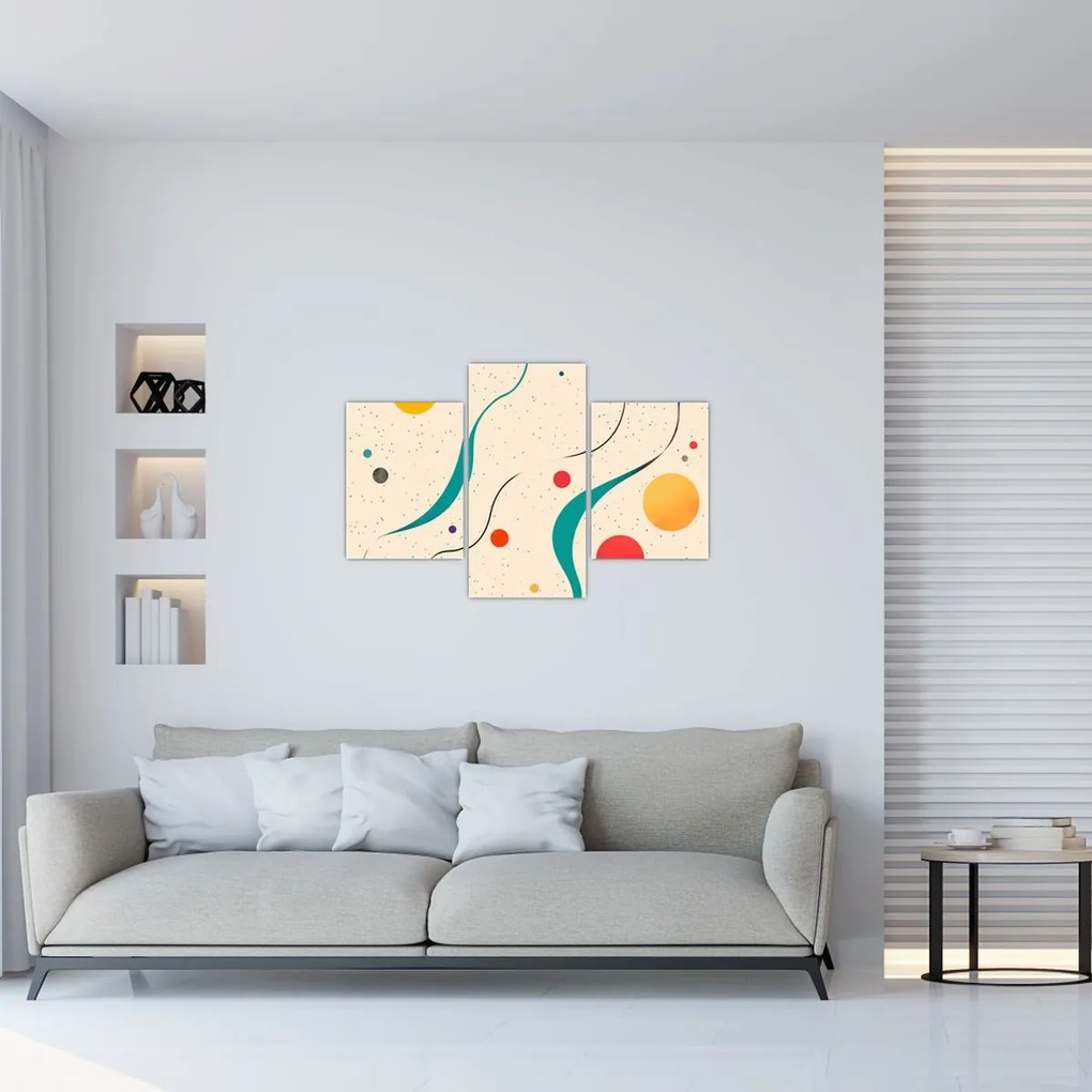 Kép - Minimalista színes illusztráció (90x60 cm)