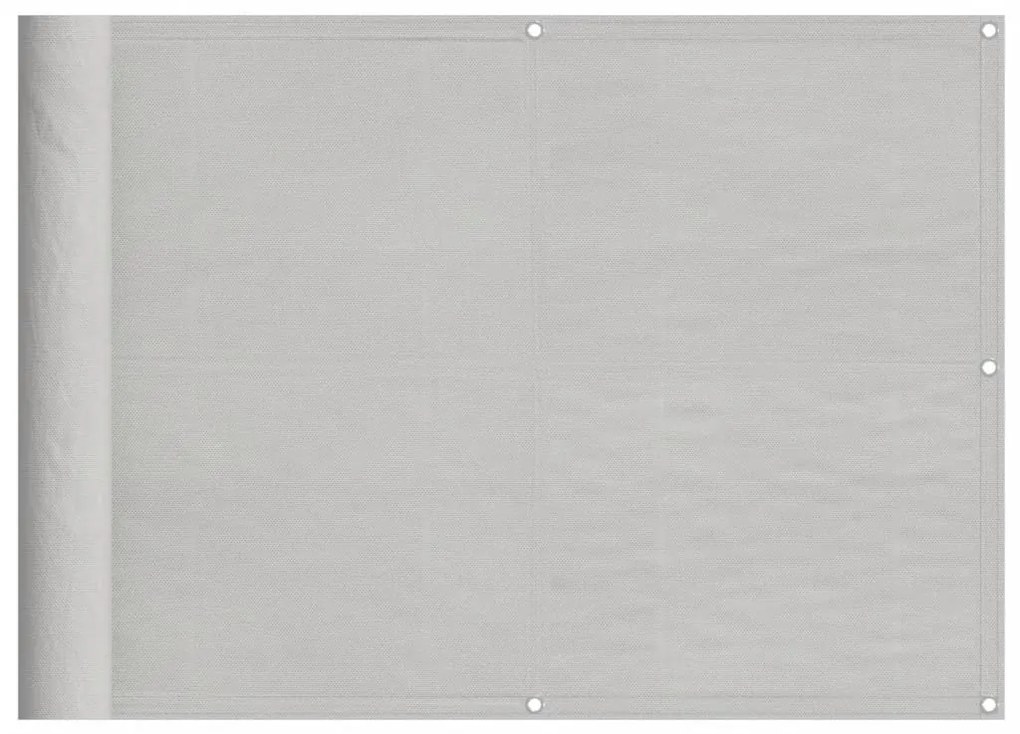 világosszürke 100% oxford poliészter erkélyparaván 75 x 1000 cm
