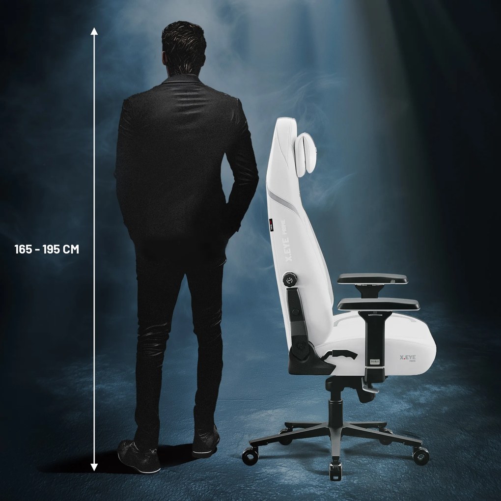 Gamer szék fehér Normal Size: Diablo X-Eye Prime Ghosted White