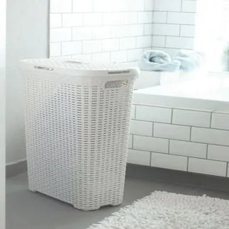 Curver Style szennyestartó kosár 60L krém fehér