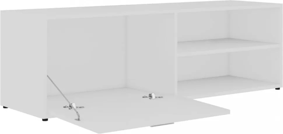 fehér szerelt fa TV-szekrény 120 x 34 x 37 cm