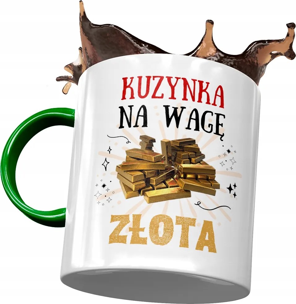 Zöld Bögre Unokatestvérnek Születésnapra Ajándék Nyomtatott Fotóval