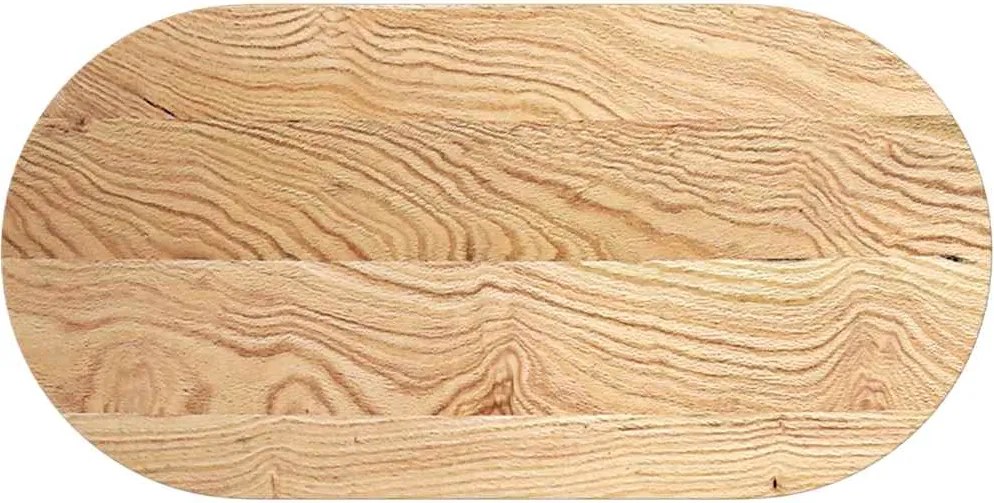 vidaXL tömör akácfa ovális alakú asztallap 100 x 50 x 2 cm