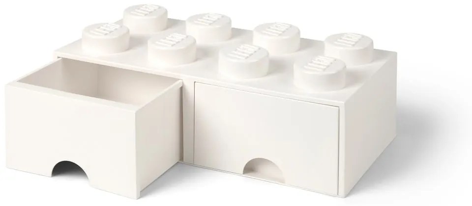 Elefántcsont fehér 2 fiókos tárolódoboz - LEGO®