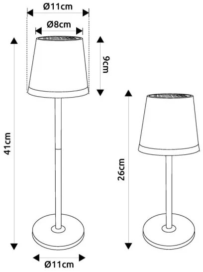 Globo 36637GM - LED Szolár lámpa LED/0,6W/3V 3000K IP44 arany