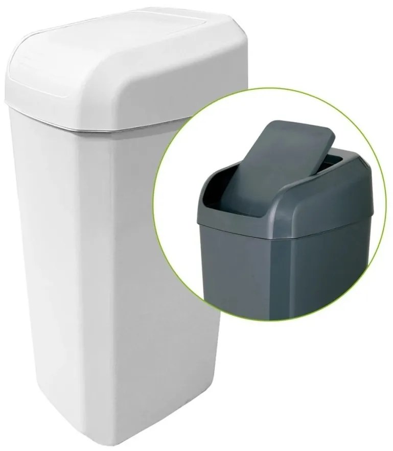 Denox Troya szemetes 45 l, fehér, 45 l