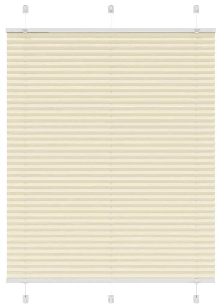 pliszírozott redőny krém 110x150 cm szövetszélesség 109,4 cm