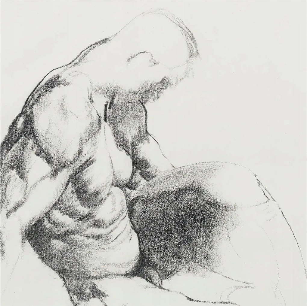 Flizelin tapéta falra Prémium Férfi vázlat 250x250 ragasztó