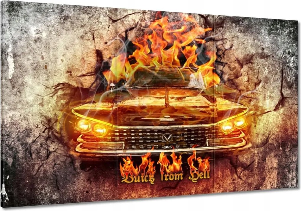 Festmények 120x80 Buick from Hell