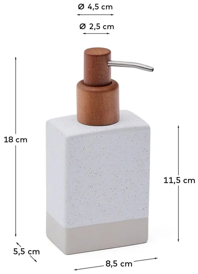 Krémszínű kerámia szappanadagoló 650 ml Careli – Kave Home