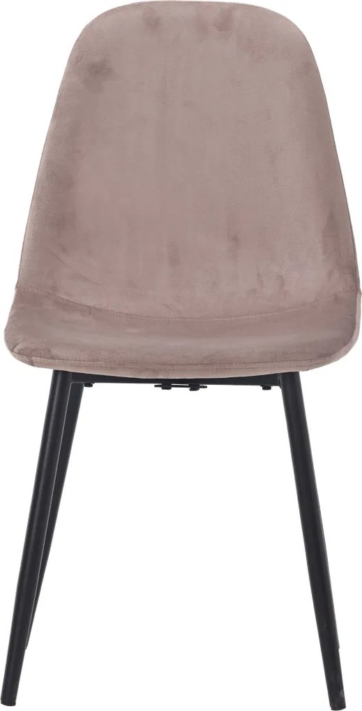 Modern étkezőszék barna színben, bársony kárpittal DC-4469