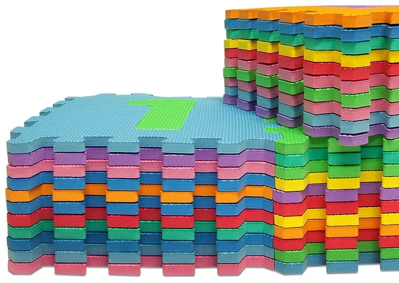 PUZZLE habszivacs játszószőnyeg gyerekeknek, 86 darab, többszínű Spielwerk