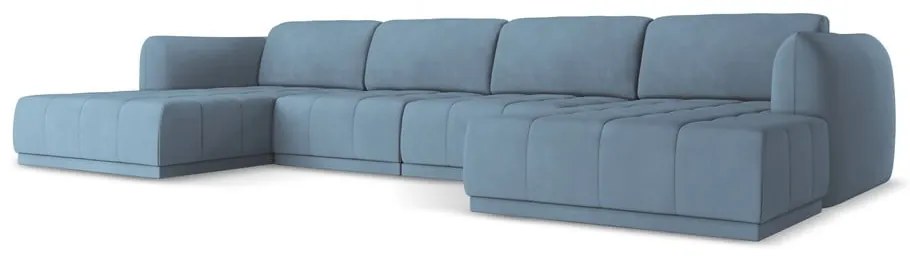 Világoskék sarokkanapé Hoku – Makamii