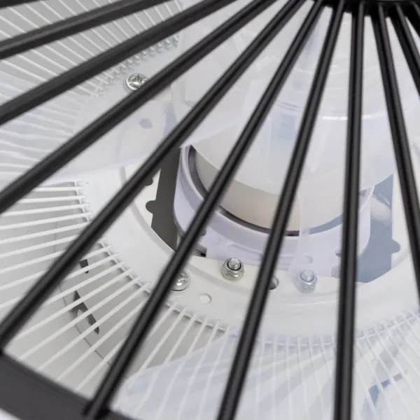 Brilagi - LED Dimmelhető lámpa ventilátorral RONDA LED/48W/230V fekete + távirányító