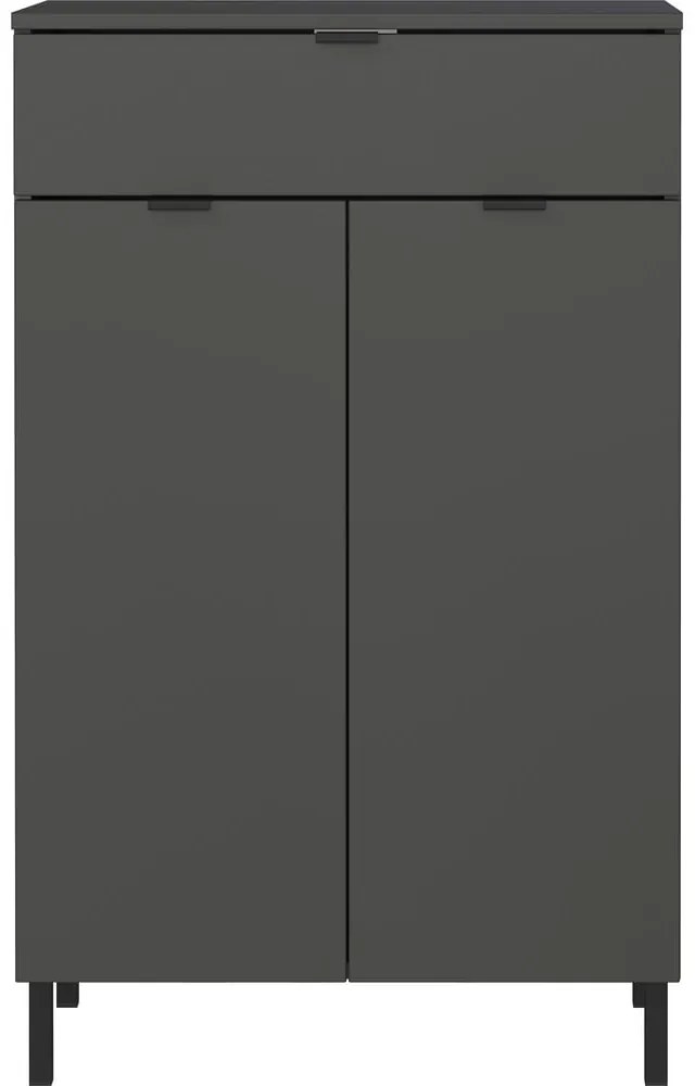Antracitszürke magas fürdőszoba szekrény 60x97 cm Arcena – Germania