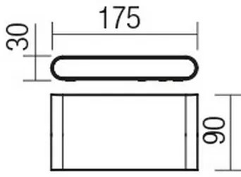 Redo 9054 - LED Kültéri fali lámpa POCKET LED/13W/230V IP54