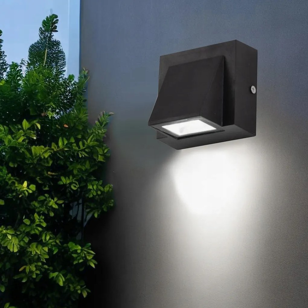 Led fali lámpa 5W kültéri/beltéri fali lámpa 6000K fehér fény lámpa