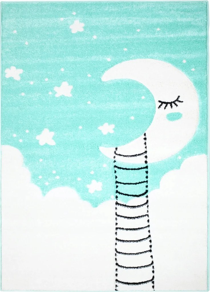 Gyerekszőnyeg Menta Hold Vastag ,Kivágott 160x230cm