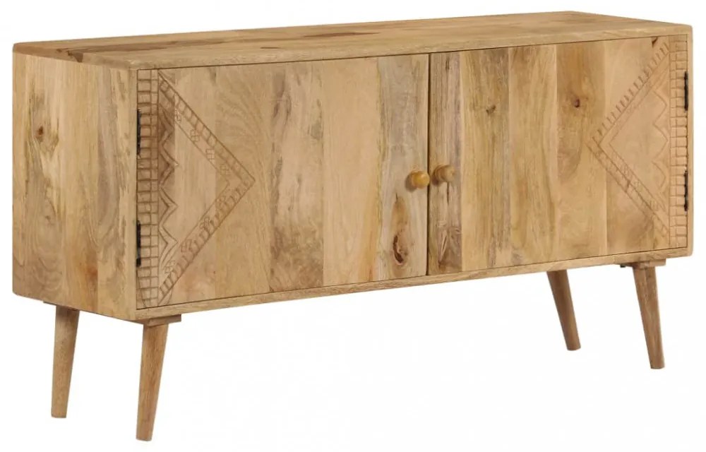 tömör mangófa tálalószekrény 110 x 30 x 60 cm