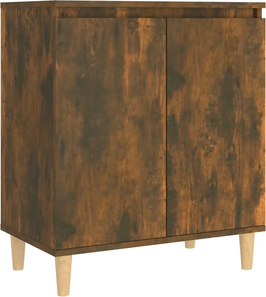 vidaXL füstös tölgy színű szerelt fa tálalószekrény 60 x 35 x 70 cm