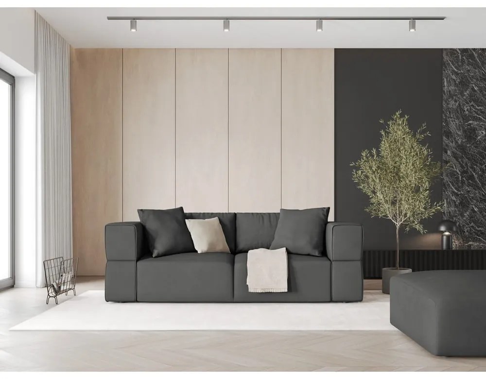 Sötétszürke kanapé 214 cm Esther – Milo Casa