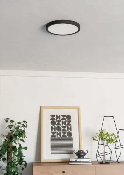Eglo 901299-LED Mennyezeti lámpa FUEVA LED/14,2W/230V 2700/4000/6500K átmérő 27,8 cm fekete