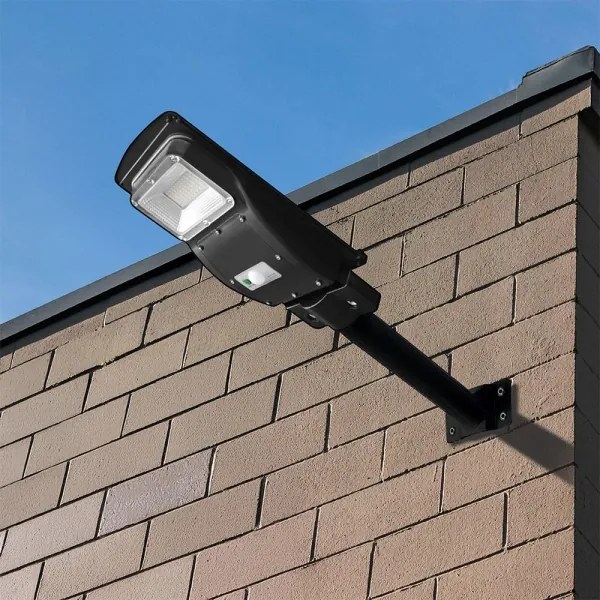 LED állítható fényerejű napelemes utcai lámpa LED/6W/3,2V 6000K IP65 5000 mAh +