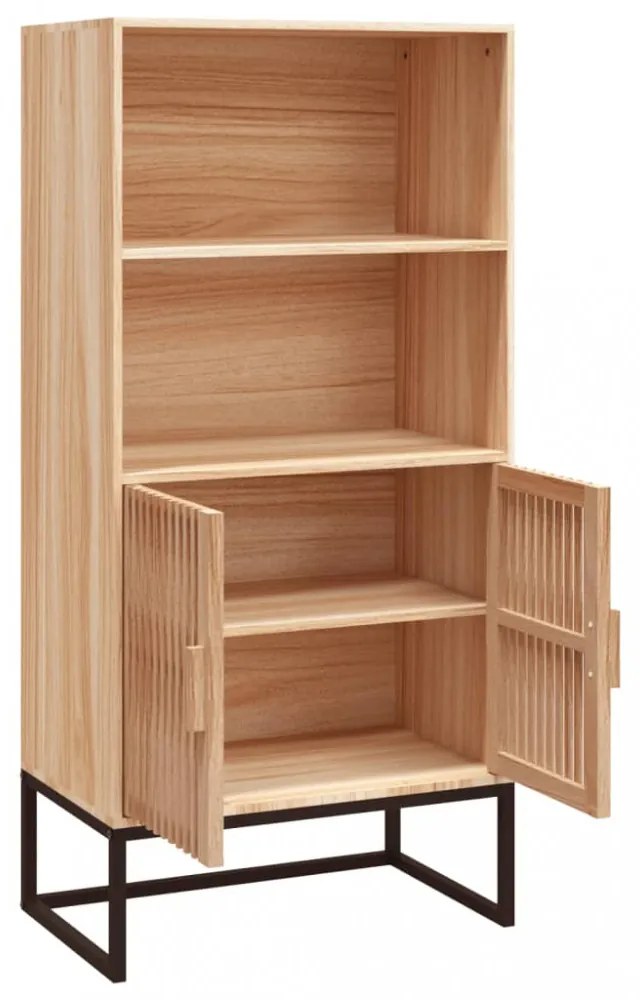 szerelt fa magasszekrény 60x35x125 cm