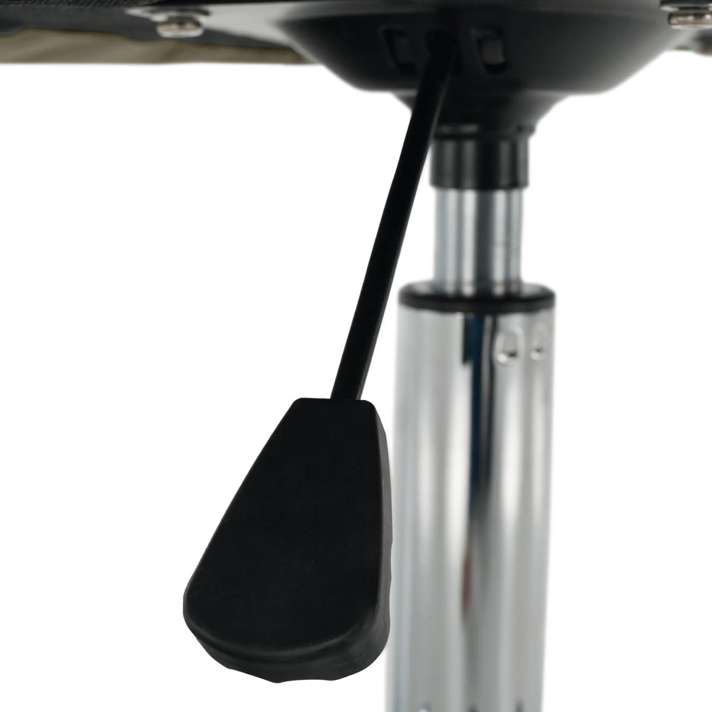 Irodai fotel, szürkésbarna Taupe Velvet anyag/króm, KLIAN